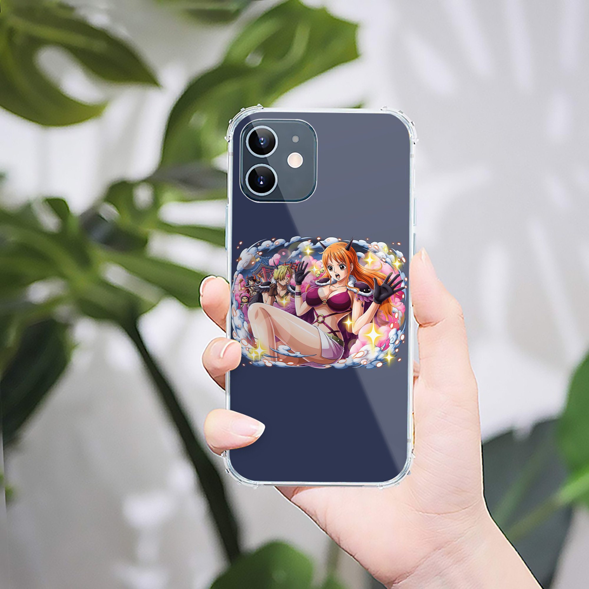 （画像用） ワンピース ナミ ONE PIECE Nami 【iPhone 12シリーズ対応】透明スマホケース（クリアソフトケース）